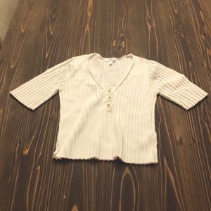 White button down short sleeve